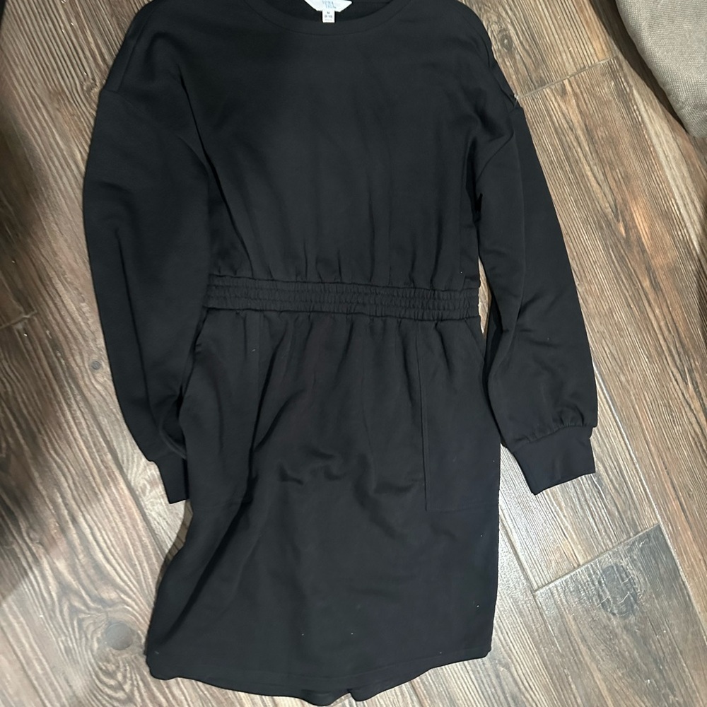 Time and Tru Elegant Black Long Sleeve Dress - Picture 8 of 11